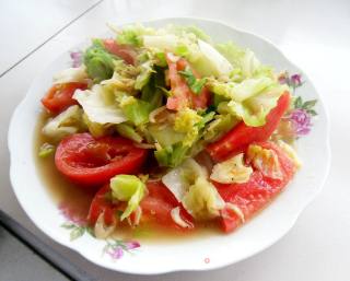 Stir-fried Green Kale with Tomatoes recipe