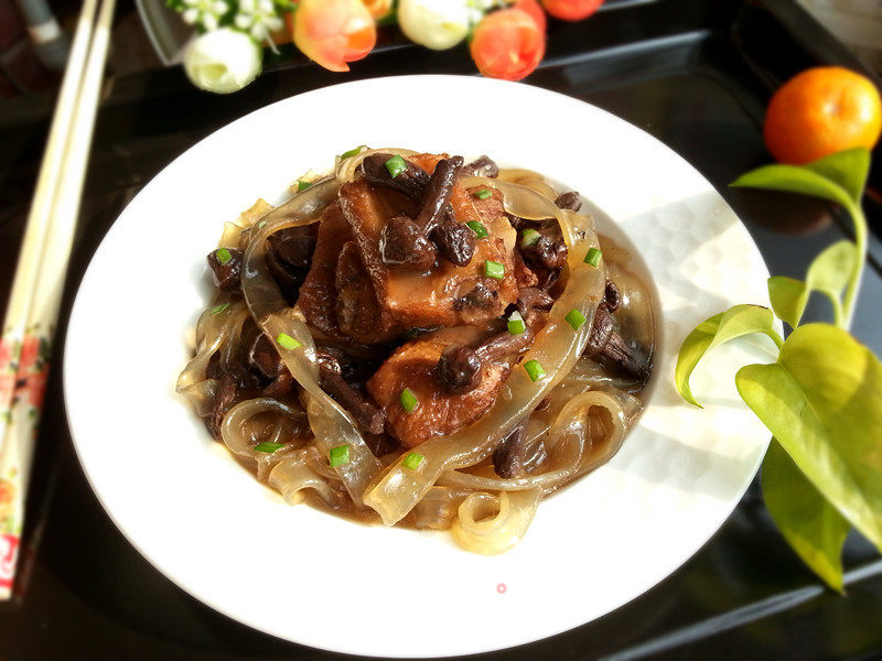 Grilled Spare Ribs with Mushrooms recipe
