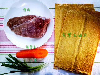 Soybean Oil Skin Fresh Meat Rolls recipe