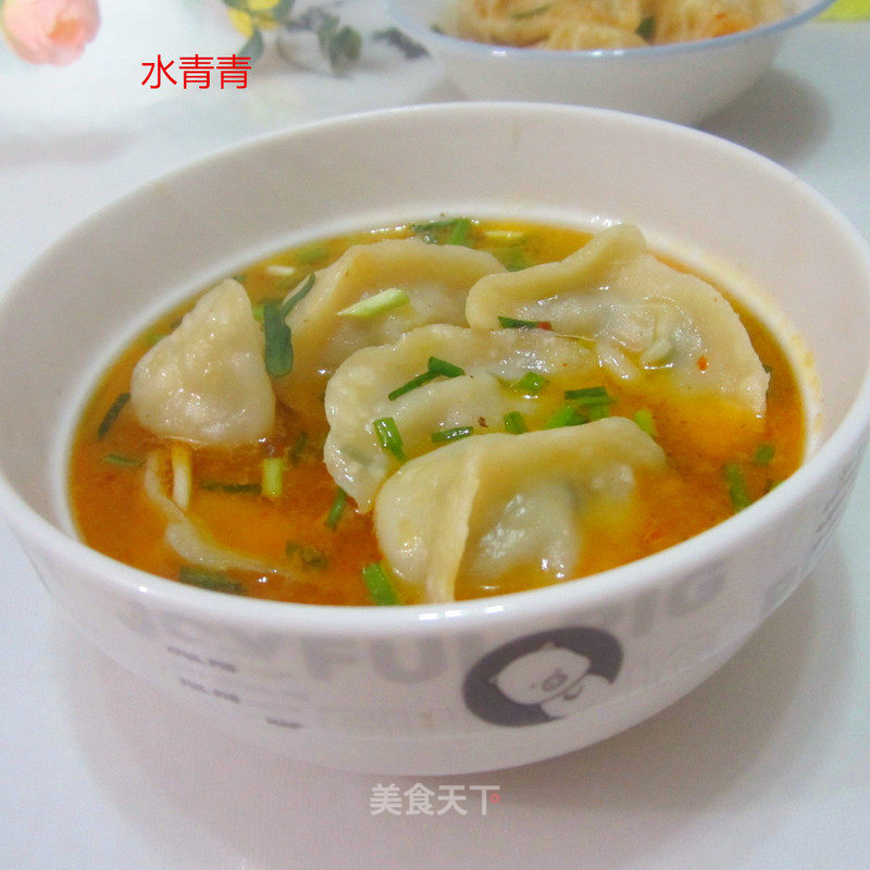 Lettuce and Fish Dumplings recipe