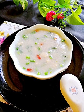 Creamy White Taro Meatball Soup