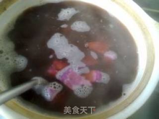 Purple Sweet Potato and Red Bean Soup recipe