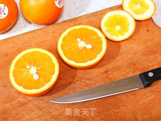Lovely [mini Orange Fruit Plate] recipe