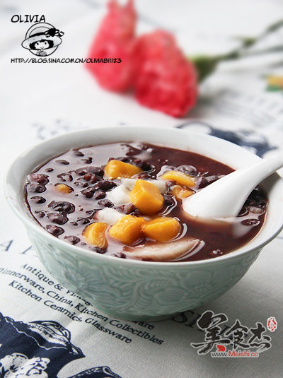 Taro Balls and Red Bean Paste recipe