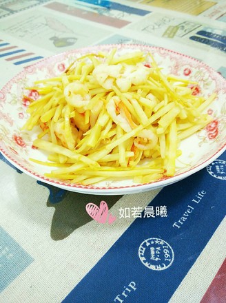 Spring Bamboo Shoots and Shredded Shrimp recipe
