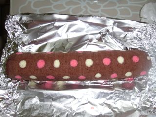 Color Dot Cake Roll recipe