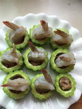 Stuffed Bitter Gourd with Shrimp recipe