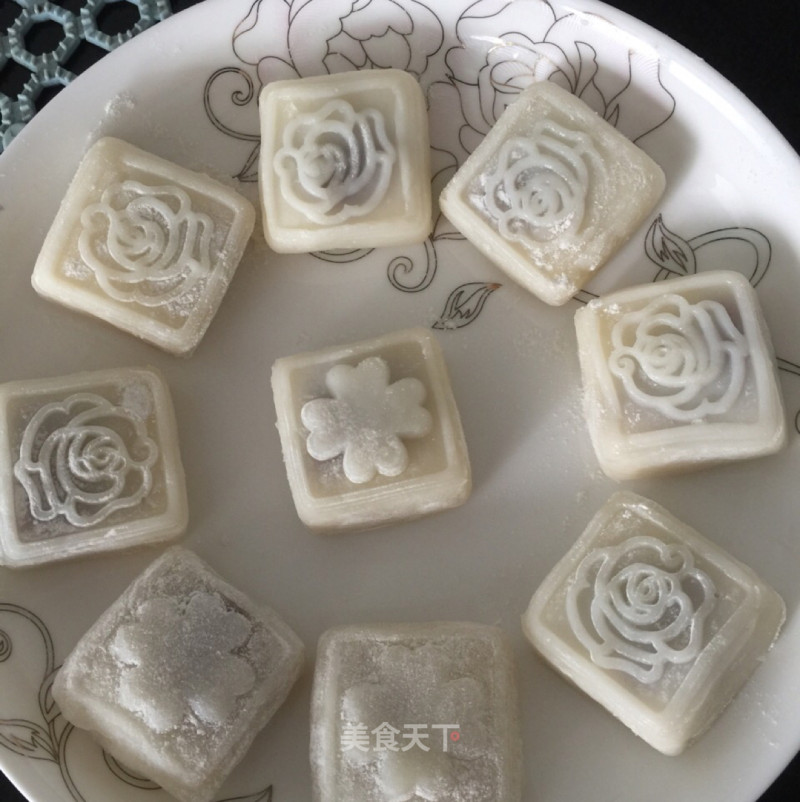 Snowy Purple Sweet Potato Mooncake recipe
