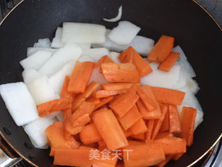 Fried Carrots with Yam recipe