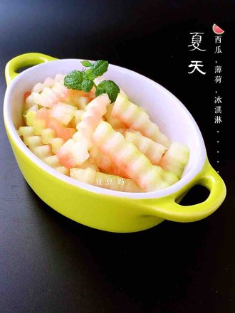 Sweet and Sour Watermelon Peel recipe