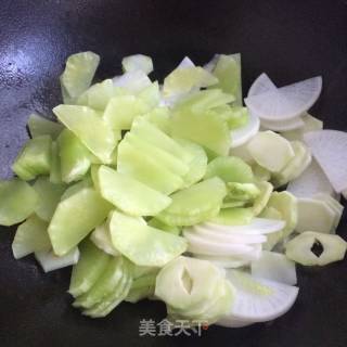 Double Jade Slices in Oyster Sauce recipe