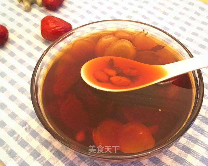Ginger Tea with Wolfberry Brown Sugar recipe