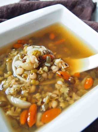 Mung Bean, Lily, Barley and Lotus Leaf Porridge recipe