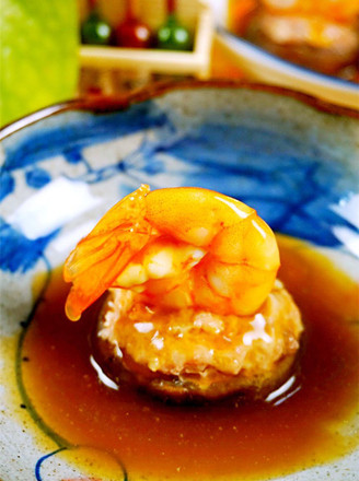 Shrimp Minced Meat and Shiitake Mushroom Cup recipe