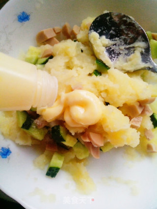 [trial Report of Chobe Series Products] Mashed Potatoes with Corn Salad Dressing recipe