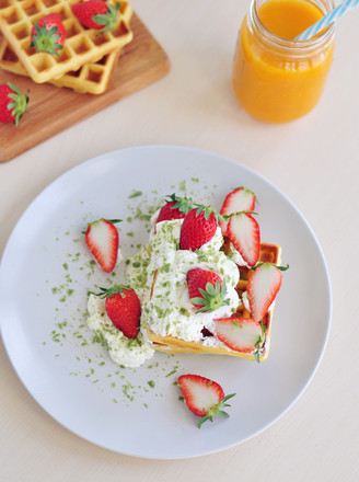 Strawberry Cream Waffle recipe