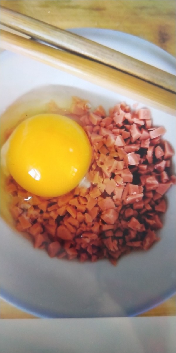 Ham, Egg and Vegetable Porridge recipe