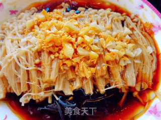 Enoki Mushroom with Garlic recipe