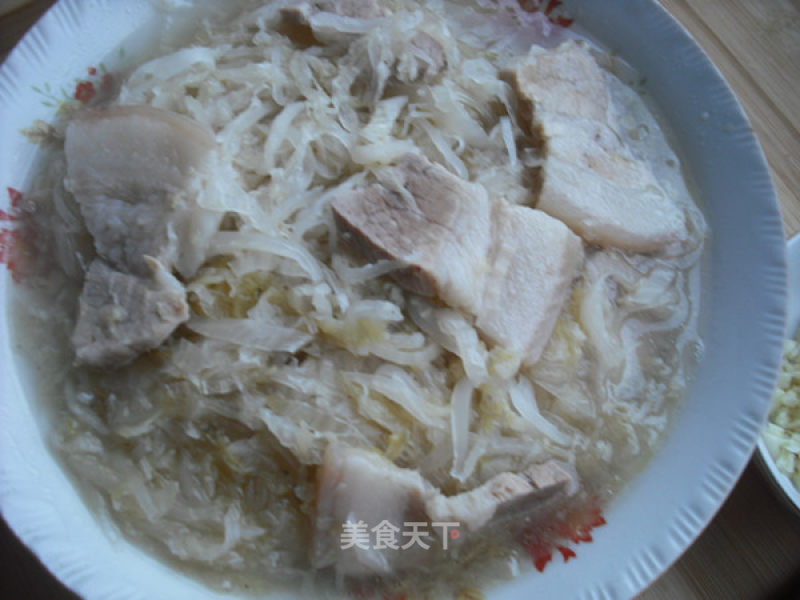 Northeastern Cuisine【pickled White Pork with Pickled Cabbage】 recipe