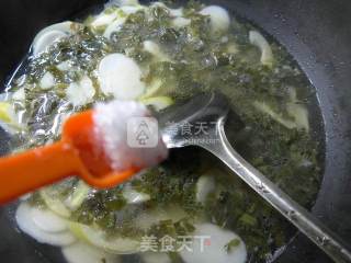 Pickled Vegetables and Leishan Rice Cake Soup recipe