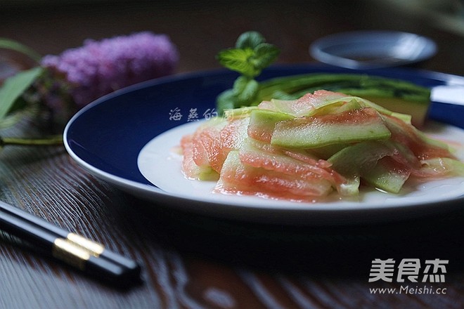 Watermelon Peel to Make A Sweet and Refreshing Dish recipe