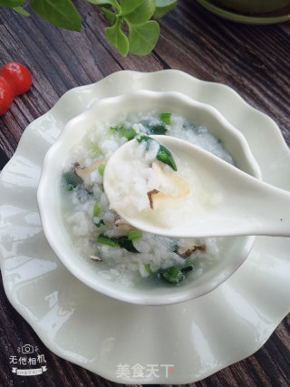 Abalone and Green Vegetable Congee recipe