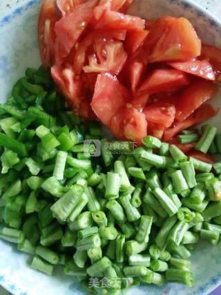 Long Bean Tomato Marinated Noodles recipe