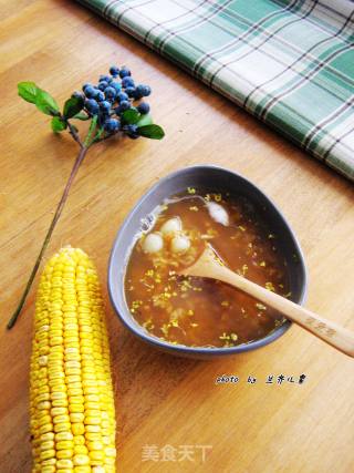 【osmanthus Rice Wine Xiaoyuanzi】-----a Warm and Thoughtful Soup in Cold Winter Days recipe