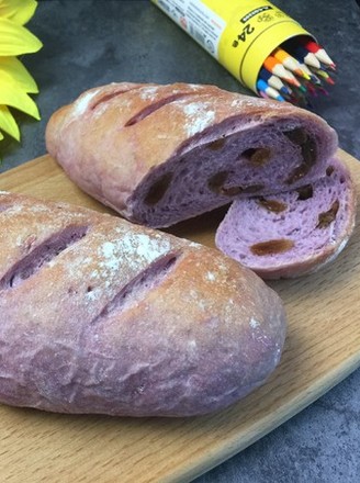 Delicious and Chewy Purple Sweet Potato Soft European