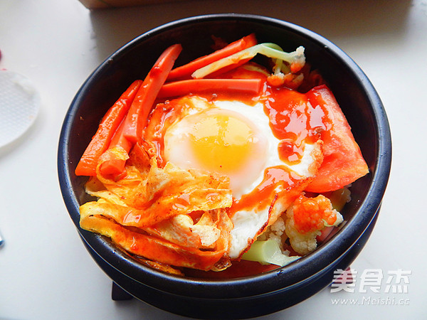 Egg Stone Pot Rice recipe