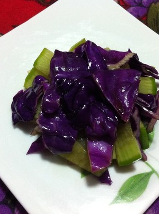 Purple Cabbage Mixed with Shaw Radish recipe