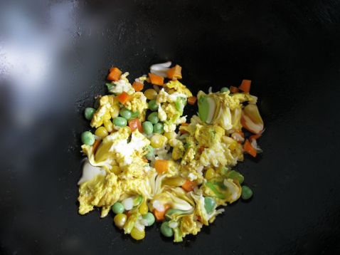 Fried Rice with Fritters recipe