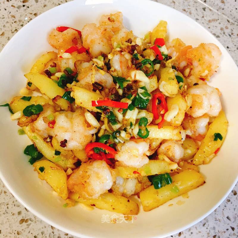 Shrimp and Potato Chips recipe