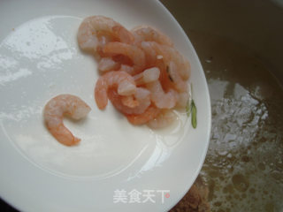 Winter Breakfast: Shrimp Noodles with Bamboo Shoots recipe