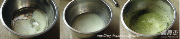 Matcha Red Bean Chiffon recipe