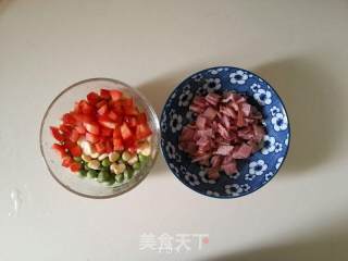 【homel】bacon Fried Rice with Mixed Vegetables recipe