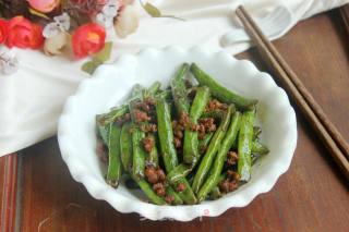 #家常下饭菜# Fried Beans with Minced Pork recipe