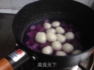 Purple Huaishan Tangyuan recipe