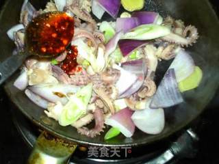 Pan-fried Squid Silk recipe