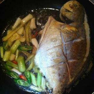 Braised Golden Pomfret recipe