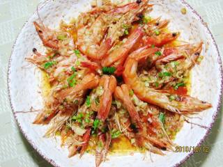 Sliced Shrimp with Garlic recipe