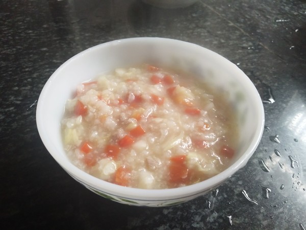 Children's Recipe: Carrot, Cabbage and Minced Meat Congee recipe