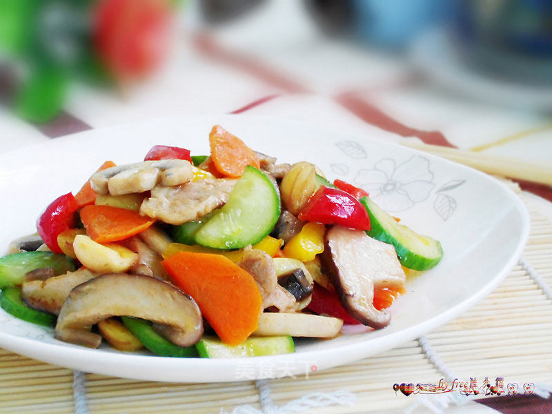 Stir-fried Pork with Choi Vegetables recipe