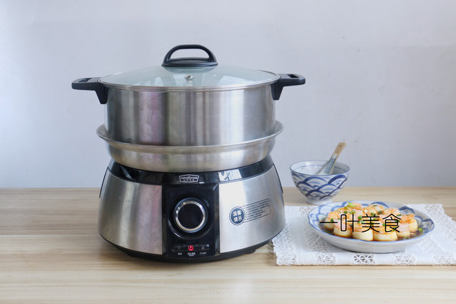 Steamed Shrimp with Japanese Tofu recipe