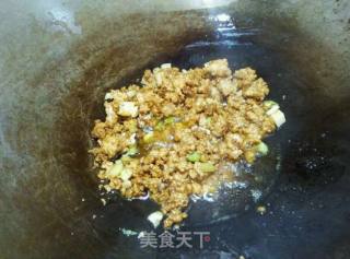 Grilled Pea Rice with Minced Meat recipe