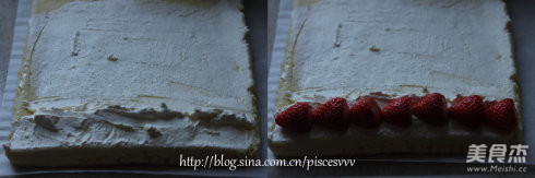 Strawberry Cream Cake Roll recipe