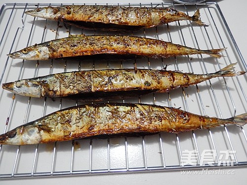 Grilled Saury with Cumin recipe