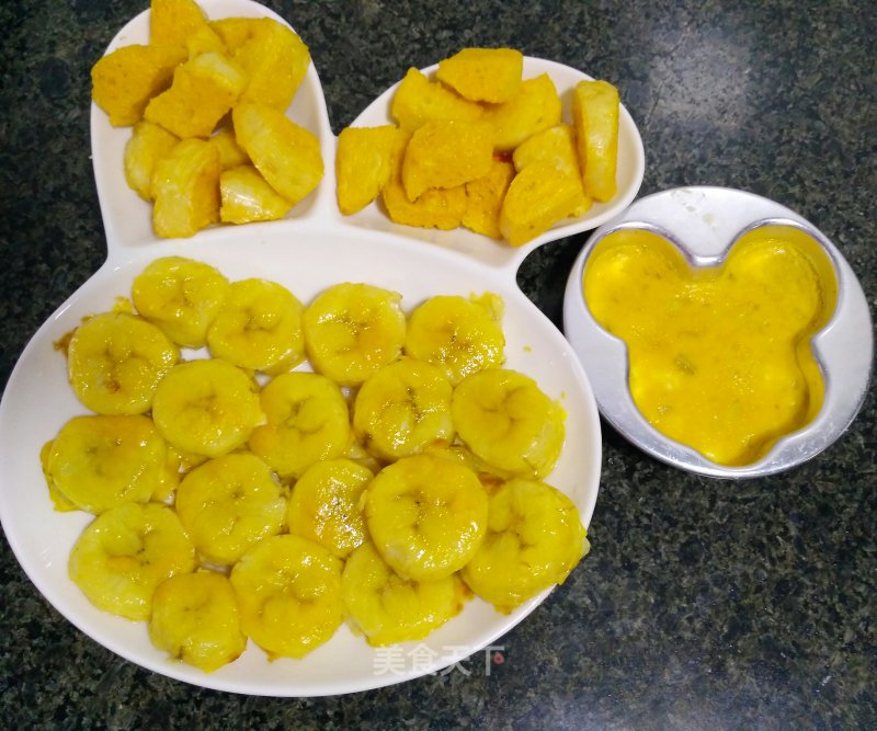 Roasted Banana Baked Bun recipe