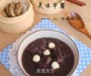 Black Rice, Red Bean and Lotus Seed Congee recipe