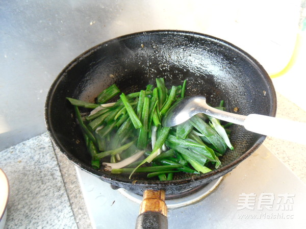 Fried Razor Clams with Green Onion recipe